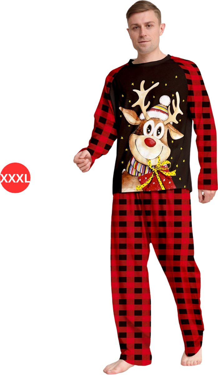 Amaxer 100% Katoen Heren Flanel Pyjama Set Heren Pyjama's Thuis Mode