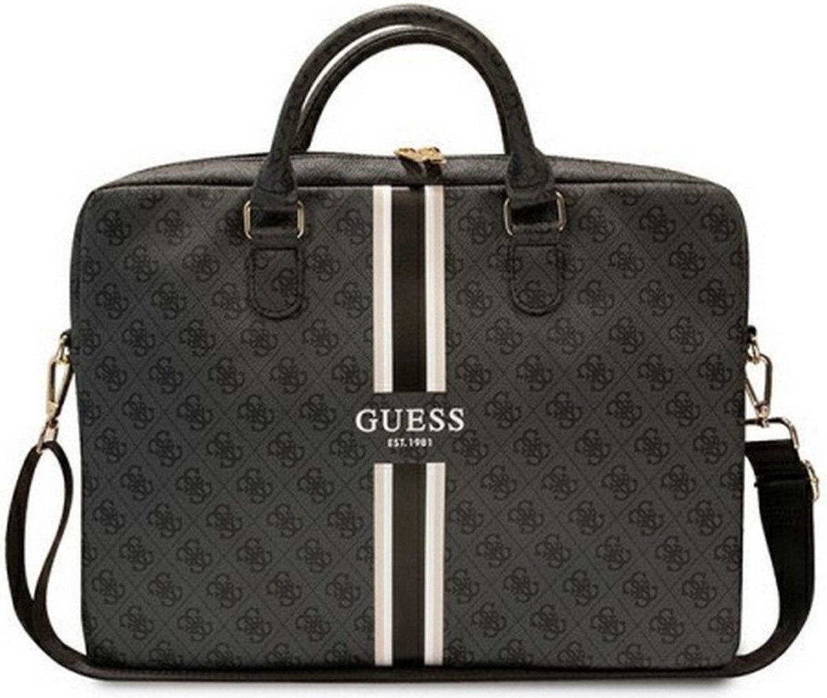 Guess Printed Stripe Laptoptas voor o.a. Apple MacBook 15/16