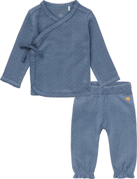 Noppies - Ensemble de vêtements - 2 pièces - Pantalon La Paz China Blue - Chemise portefeuille Lomo Chine Blue - Taille 56