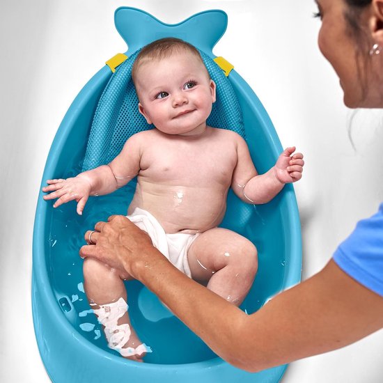 Smart Sling 3-Stage Baby Bath Tub Blue - Moby van Smart+ — afbeelding 3