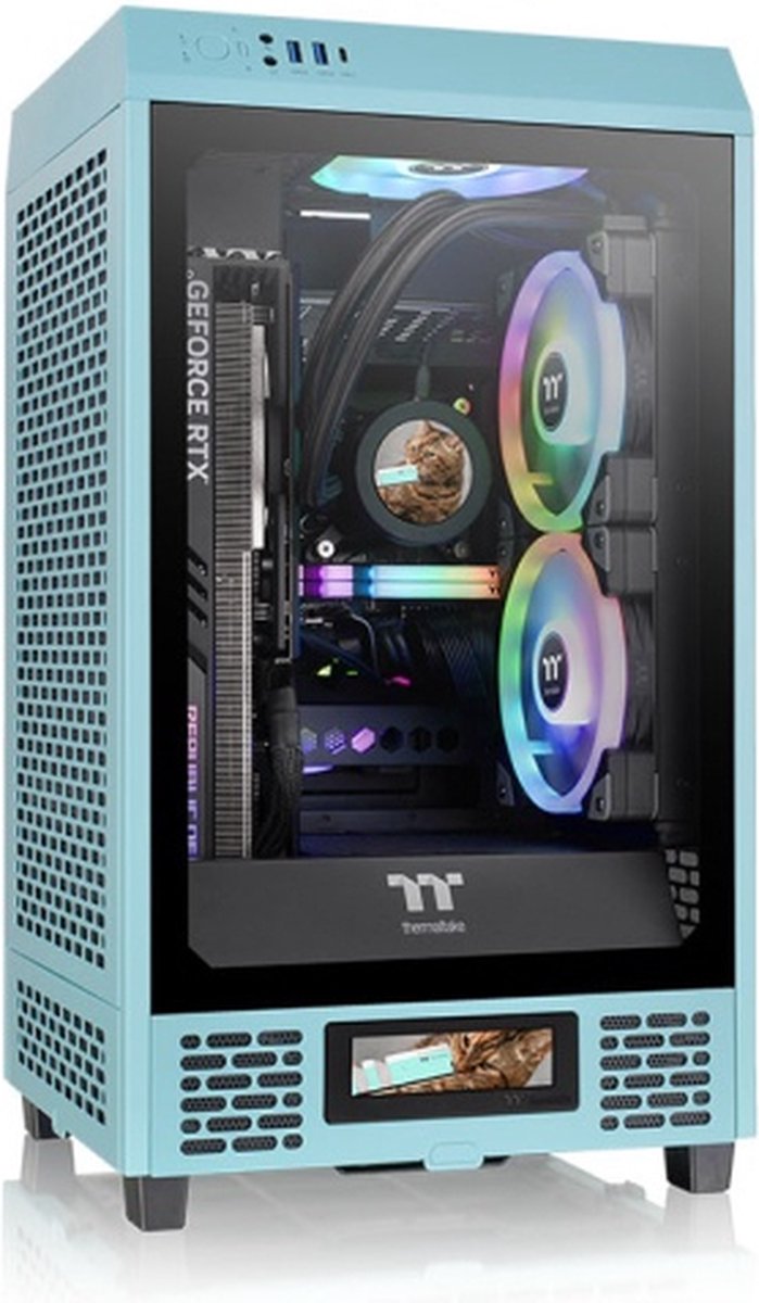 Thermaltake Tower 200 Mini Tower Turkoois