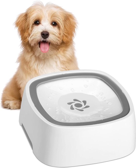 Waterbak voor honden, 1,5 L waterbak, lekvrij voor katten/honden, drinkbak, hond,... bol