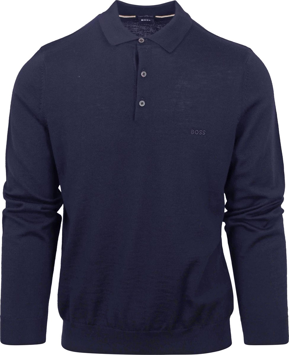 BOSS - Merino-wool sweater in a slim fit - Black