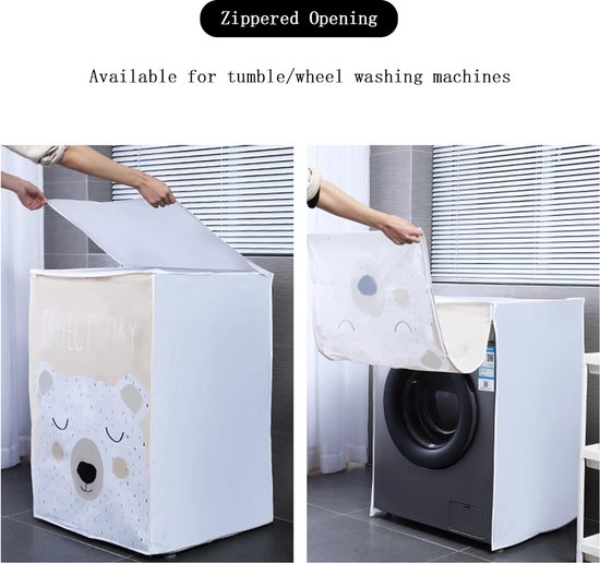 Housse de protection anti-poussière pour machine à laver pour la plupart  des