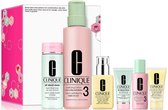 Clinique Great Skin Everywhere: For Combination Oily Skin Set 6 pcs All About Clean Soap 200ml + 30 ml, Clarifying Lotion 3 Twice A Day Exfoliator with Pump 487ml + 60ml, Moisturizing Gel 125ml + 30ml