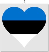 Tegel Met Opdruk | Hart | Vlag | Estland