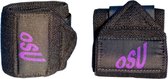 OSU Sportswear Wrist Wraps - Heavy Duty - Fitness - Polsbrace voor Krachttraining - Ondersteuning voor Pols - 18 INCH- 45 cm - Zwart