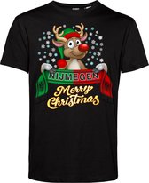 T-shirt Nijmegen | Foute Kersttrui Dames Heren | Kerstcadeau | NEC supporter | Zwart | maat XL