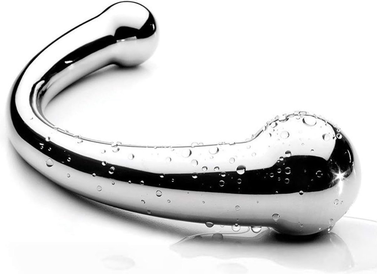 IntiMate® SensualSteel - Luxe Metalen Dildo - G-Spot Verkenning - Geschikt voor Koppels - Temperatuurspel en Orgasmeontdekking - 320 Gram