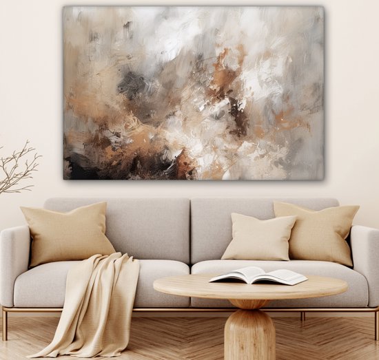 Tableau sur toile 120x80 cm - Tableaux abstraits sur toile - Accessoires de décoration de chambre - Tableaux modernes salon - Décoration murale chambre - Décoration murale cuisine - Tissu mural design d'intérieur - Décoration maison