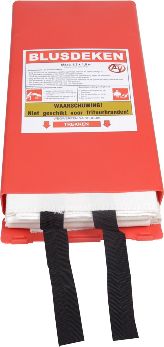 Blusdeken enkellaags in hardbox 120x180cm - 't Veiligheidsproduct.nl