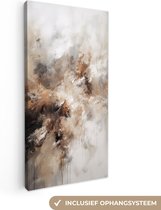 Canvas schilderij 40x80 cm - Abstract schilderijen op canvas - Kamer decoratie accessoires - Moderne schilderijen woonkamer - Wanddecoratie slaapkamer - Muurdecoratie keuken - Wanddoek interieur binnen - Woondecoratie huis