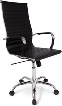 Ergodu Milano Design Chaise de bureau ergonomique – Chaise de Office de Luxe – Design élégant et Cuir PU – Zwart