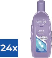 Andrelon Shampoo 2 in 1 300 ml - Voordeelverpakking 24 stuks
