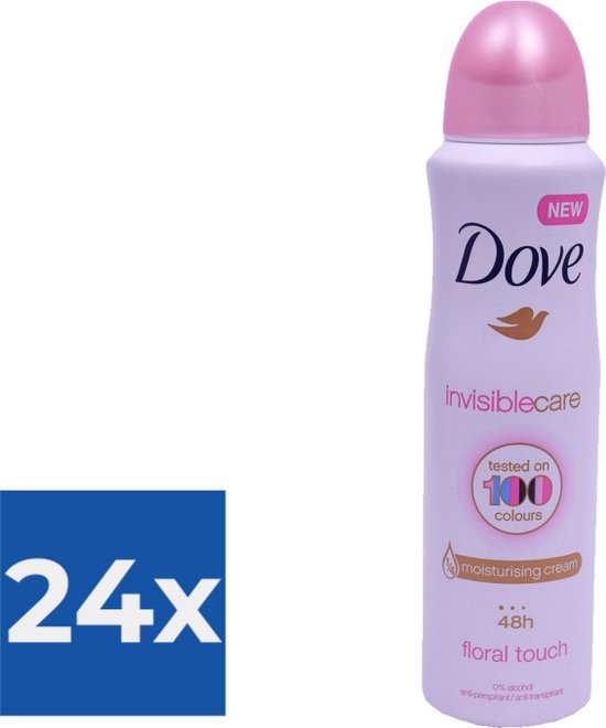 Dove Deodorant Invisible Care Floral Touch 150ml - Voordeelverpakking 24 stuks