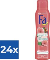 Fa Paradise Moments Deodorant Spray 150ml - Voordeelverpakking 24 stuks