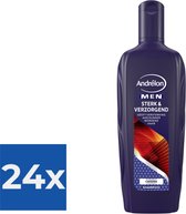 Andrélon Shampoo Men Sterk & Verzorgend 300 ml - Voordeelverpakking 24 stuks