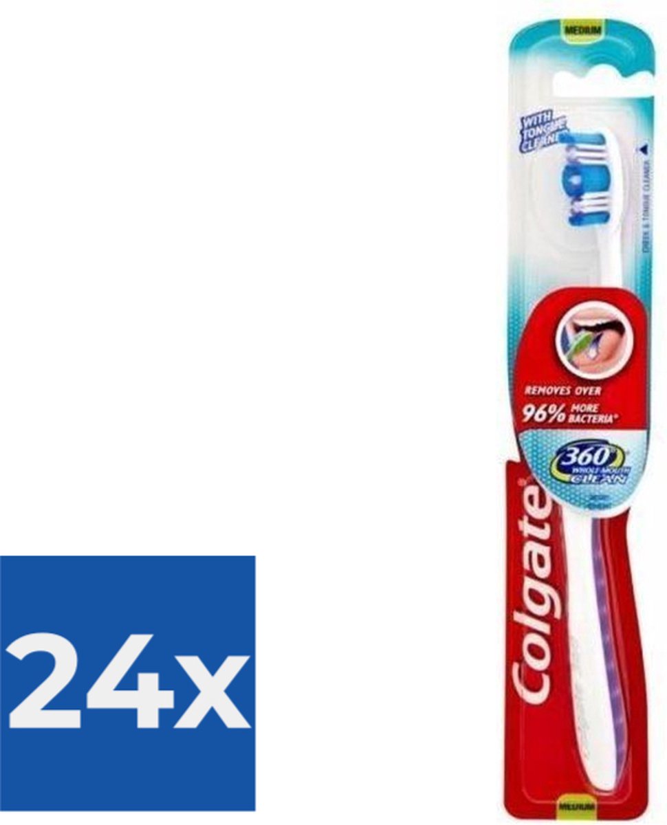Colgate Tandenborstel - Whole Mouth Clean Medium - Voordeelverpakking 24 stuks