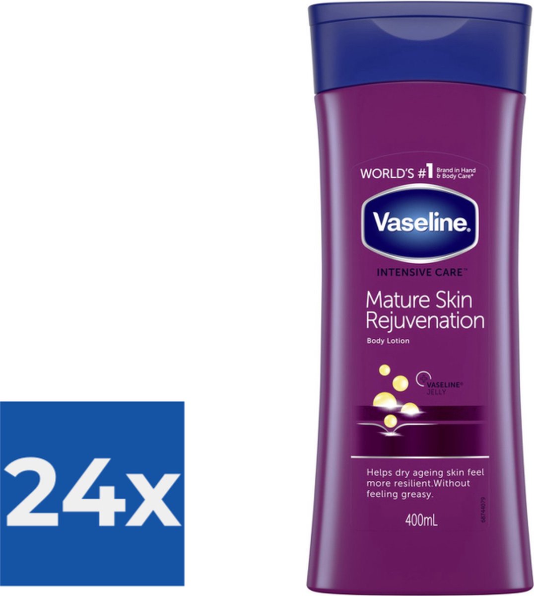 Goedkoopste Vaseline Bodylotion  Mature Skin Rejuvenation 400 ml - Voordeelverpakking 24 stuks