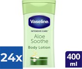 Vaseline Intensive Care Aloe Soothe Bodylotion - 400 ml - Voordeelverpakking 24 stuks