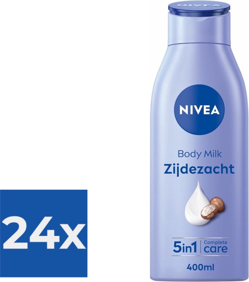 NIVEA Zijdezachte Bodymilk - 400 ml - Voordeelverpakking 24 stuks