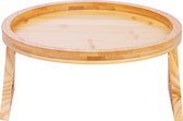 QUVIO Plateau d'accoudoir avec bras pliants - Organisateur d'accoudoir - Plateau de canapé - Plateaux pour accoudoir - Plateau de dossier de canapé - Table arrière de canapé - Plateau pour accoudoir - Bamboe - Marron
