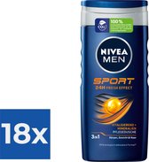 NIVEA MEN Douchegel Sport- 250 ml - Voordeelverpakking 18 stuks