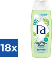 Fa Douchegel - Yoghurt & Care Aloe Vera 250 ml - Voordeelverpakking 18 stuks