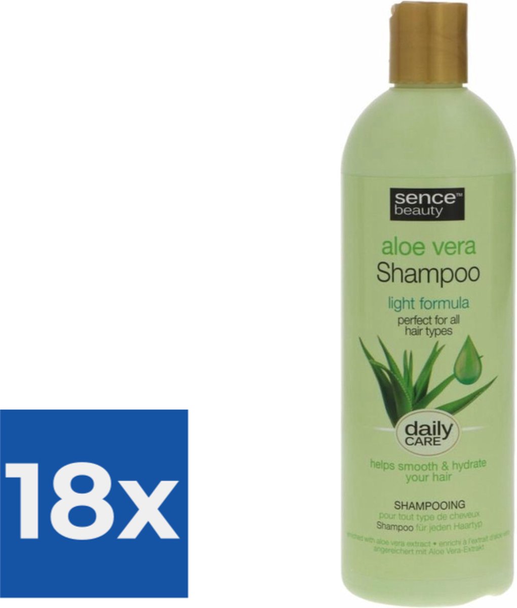 Sence Aloë Vera Shampoo 400 ml - Voordeelverpakking 18 stuks