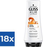 Gliss-Kur Conditioner Total Repair 200 ml - Voordeelverpakking 18 stuks