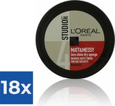 L'Oréal Paris Studio Line Matt & Messy Zero Shine Dry Sponge - 150 ml - Voordeelverpakking 18 stuks
