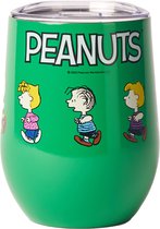 Quy Cup - 300ml Thermos Cup - Peanuts Snoopy 1 (Race) - Double Walled - 24 uur koud, 12 uur heet, RVS (304)