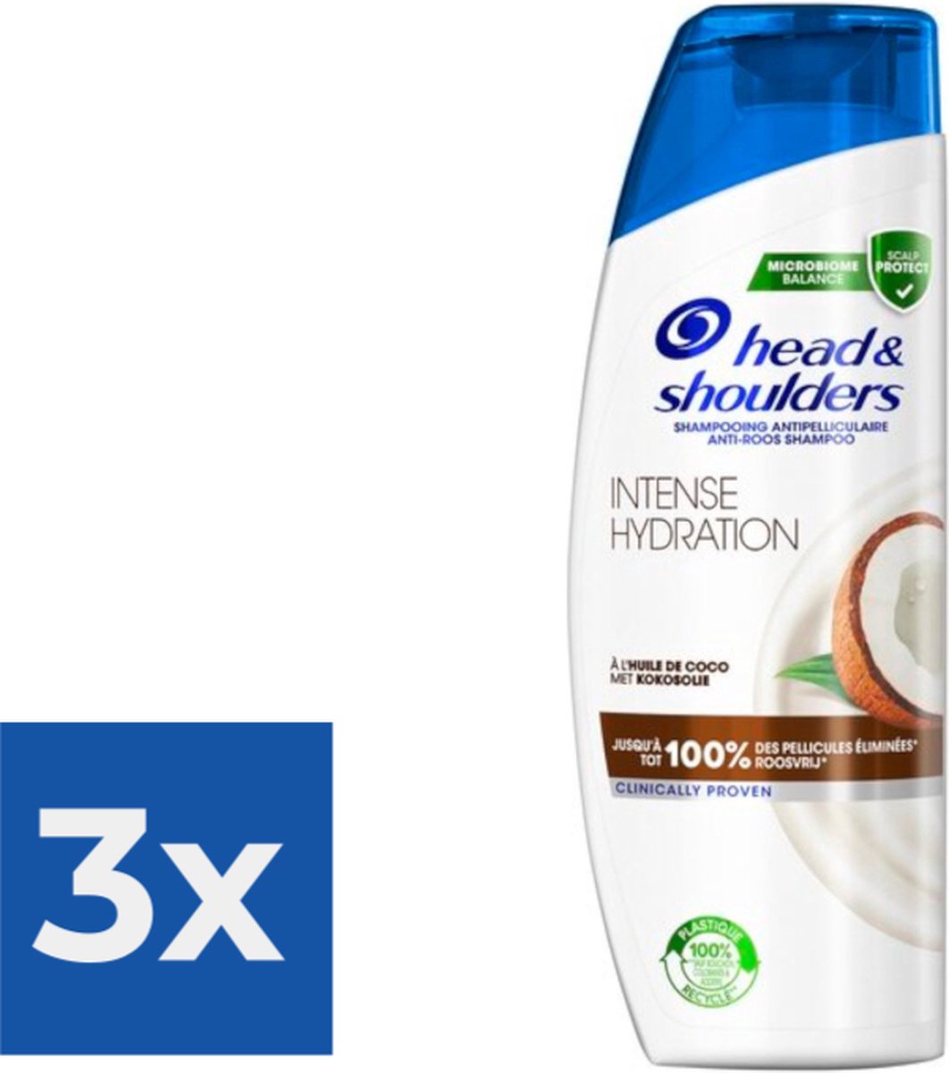 Head & Shoulders Shampoo - Intense Hydration 285ml - Voordeelverpakking 3 stuks