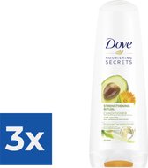 Dove Conditioner - Strengthening Ritual Avocado 200ml - Voordeelverpakking 3 stuks