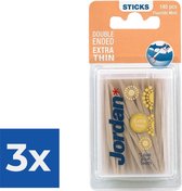Jordan Extra dun - 140 st - Tandenstoker - Voordeelverpakking 3 stuks