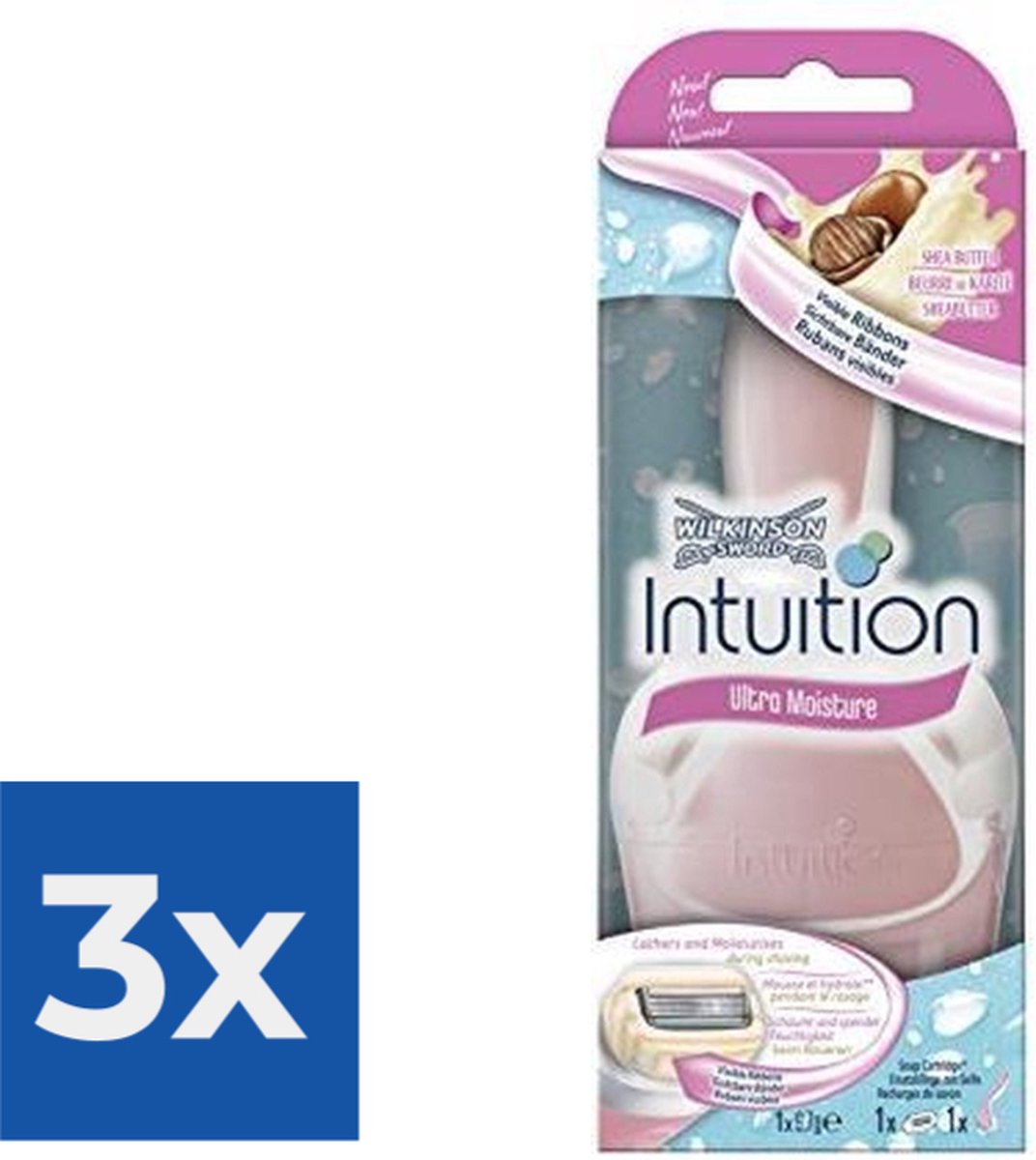 Wilkinson Sword Intuition Ultra Moisture Razor - Voordeelverpakking 3 stuks