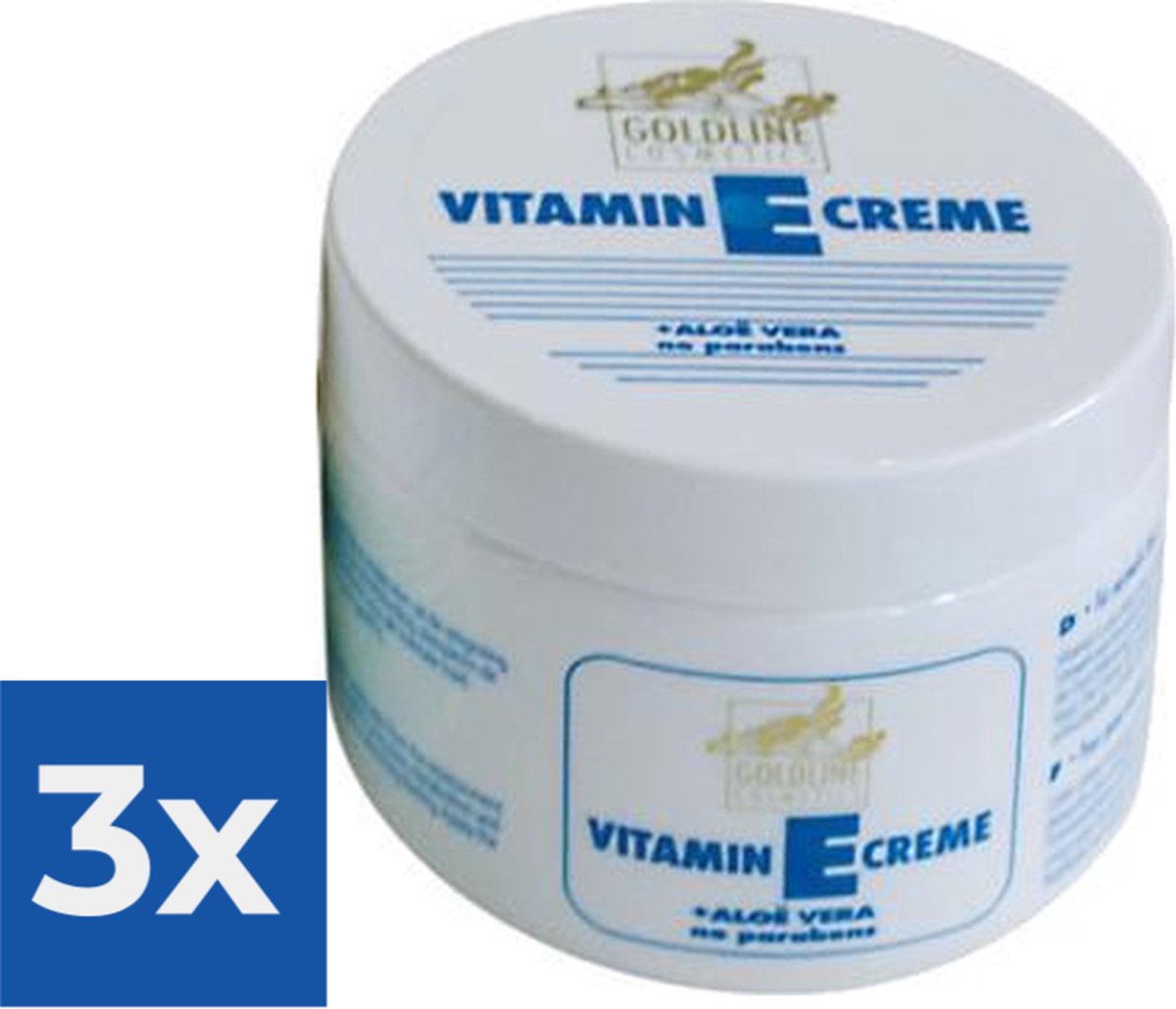 Goedkoopste Goldline Vitamine-E met Aloë Vera voor de Normale Huid - 250 ml - Bodycrème - Voordeelverpakking 3 stuks