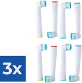 Universele opzetborstels voor de Oral-B - 8 stuks - Voordeelverpakking 3 stuks