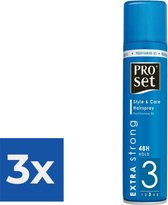 Proset Hairspray Extra Sterk - Voordeelverpakking 3 stuks