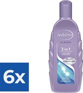 Andrelon Shampoo 2 in 1 300 ml - Voordeelverpakking 6 stuks