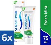 Sensodyne Freshmint tandpasta voor gevoelige tanden 75ml - Voordeelverpakking 6 stuks