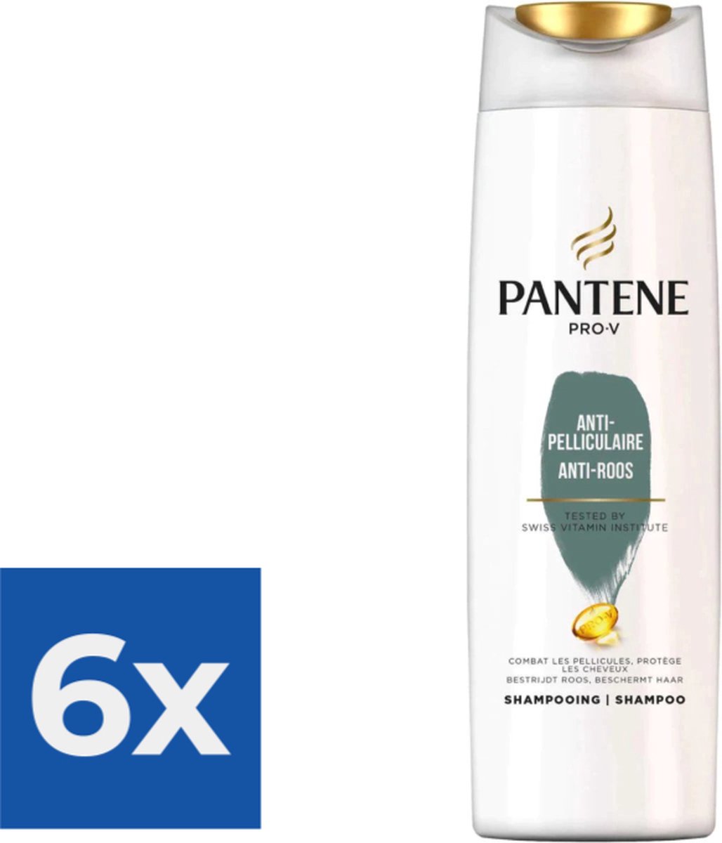 Pantene Shampoo  Anti-Roos 225 ml - Voordeelverpakking 6 stuks
