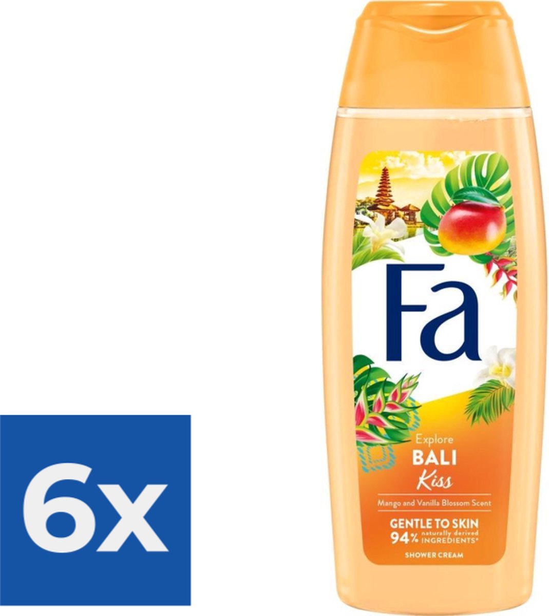 Goedkoopste Fa Douchegel Bali Kiss 250 ml - Voordeelverpakking 6 stuks