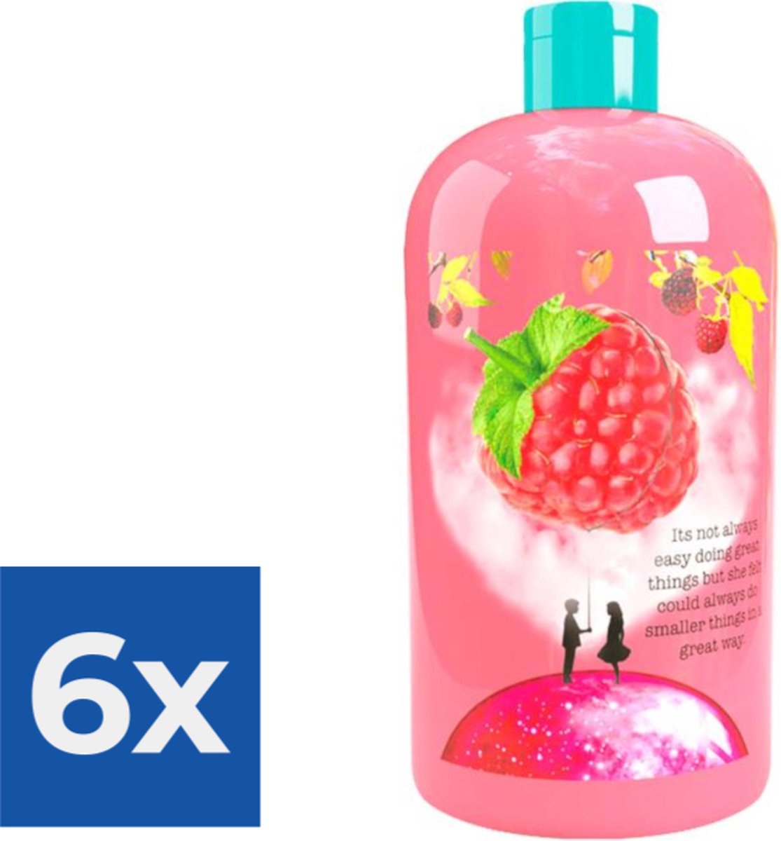 Goedkoopste Treaclemoon The raspberry kiss bad en douchgel 500ML - Voordeelverpakking 6 stuks