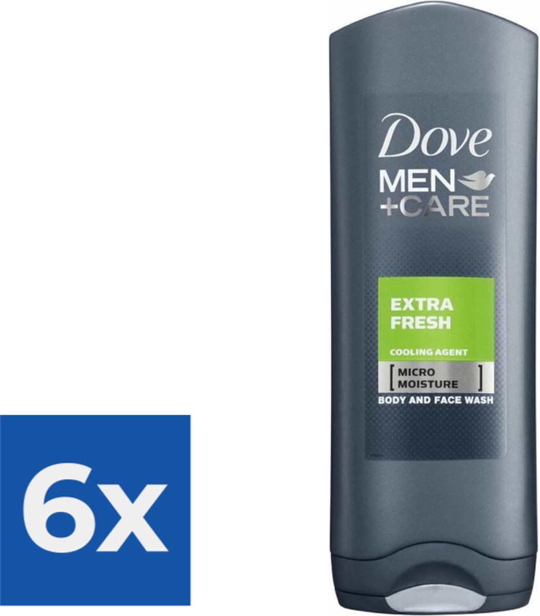 Goedkoopste Dove Men Care Shower Extra Fresh - 250 ml - Douchegel - Voordeelverpakking 6 stuks