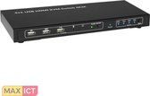 Switch KVM HDMI et USB MicroConnect 4 ports