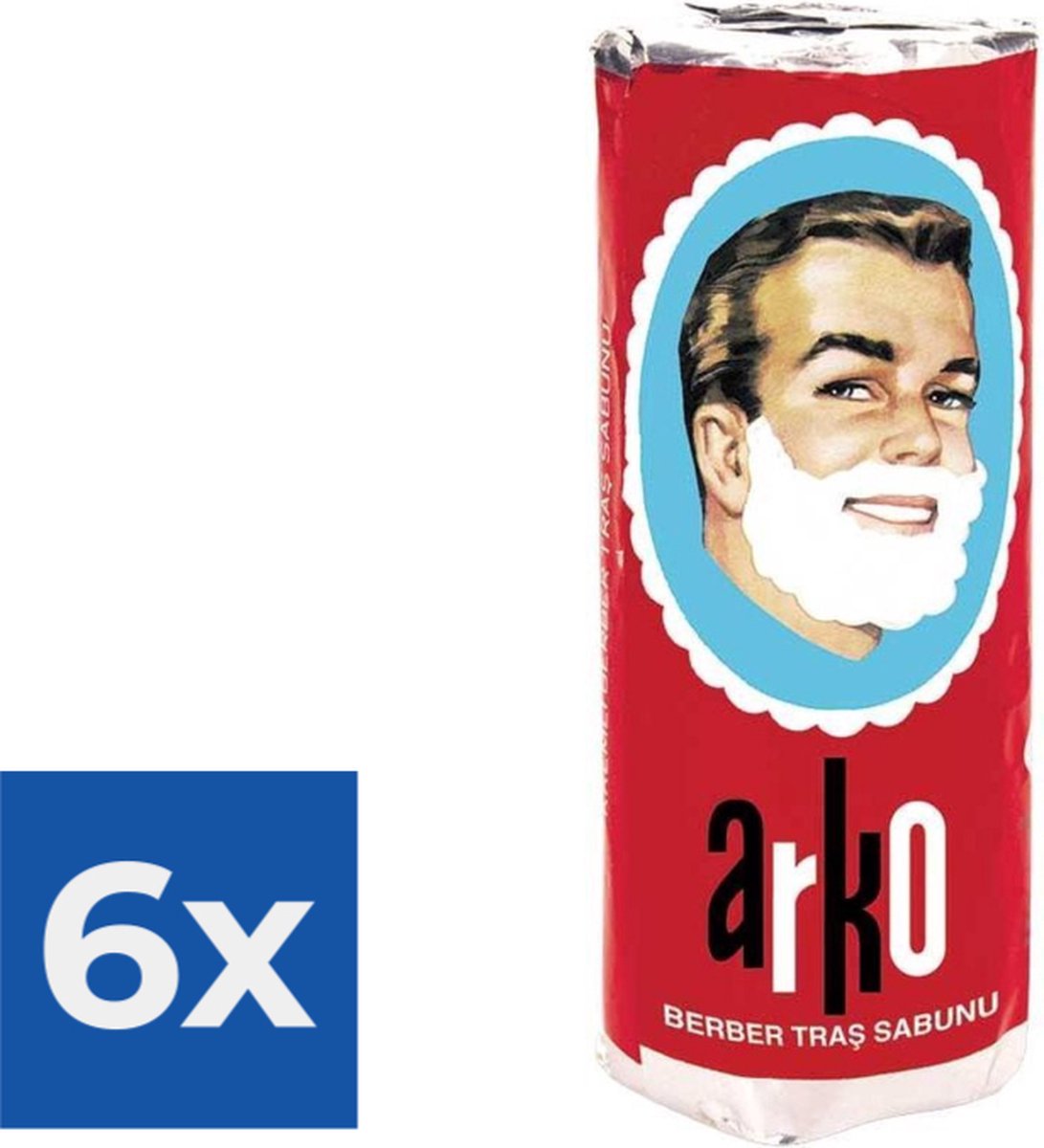 Arko - 75 ml - Scheerzeep (1 stuk) - Voordeelverpakking 6 stuks