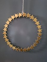 gouden sterren krans-florissima-kerst-deco-hanger