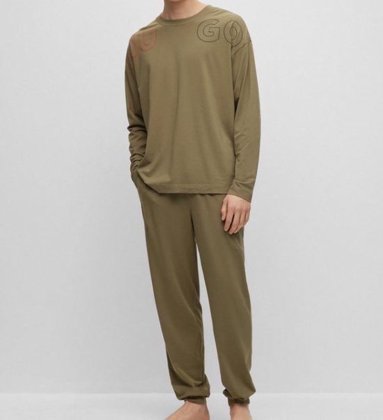 Hugo Boss Tagged Heren Pyjamaset - Groen - Maat XL