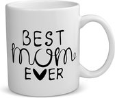 Akyol - best mom ever koffiemok - theemok - Mama - moeder - moederdag - cadeau - verjaardag - beste ooit - 350 ML inhoud